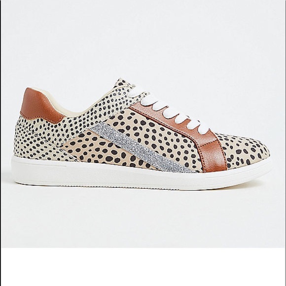 wide width leopard sneakers